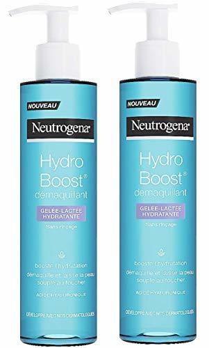 Belleza Neutrogena Hydro Boost desmaquillante gelificante y lechoso – Juego de 2 unidades