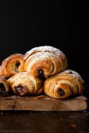 Croissant com chocolate 