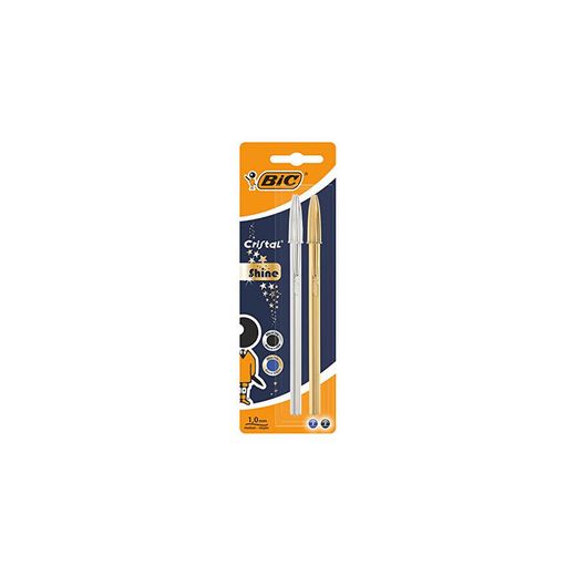 BIC Cristal Shine bolígrafos punta media