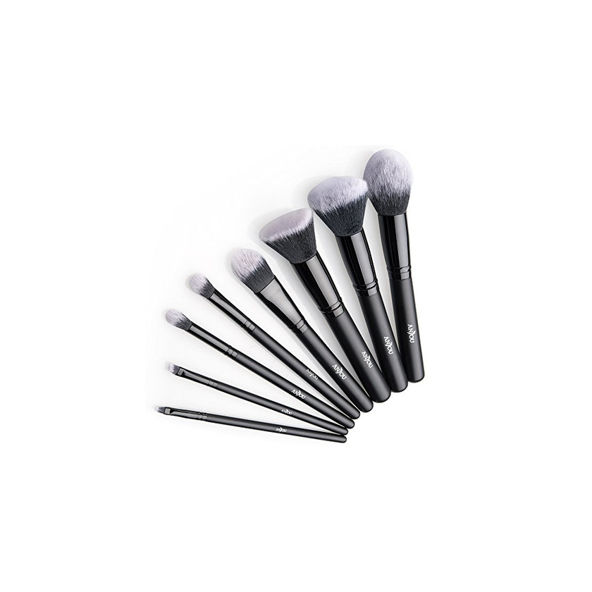 Social Anjou Brochas Maquillaje Profesional 8 Piezas