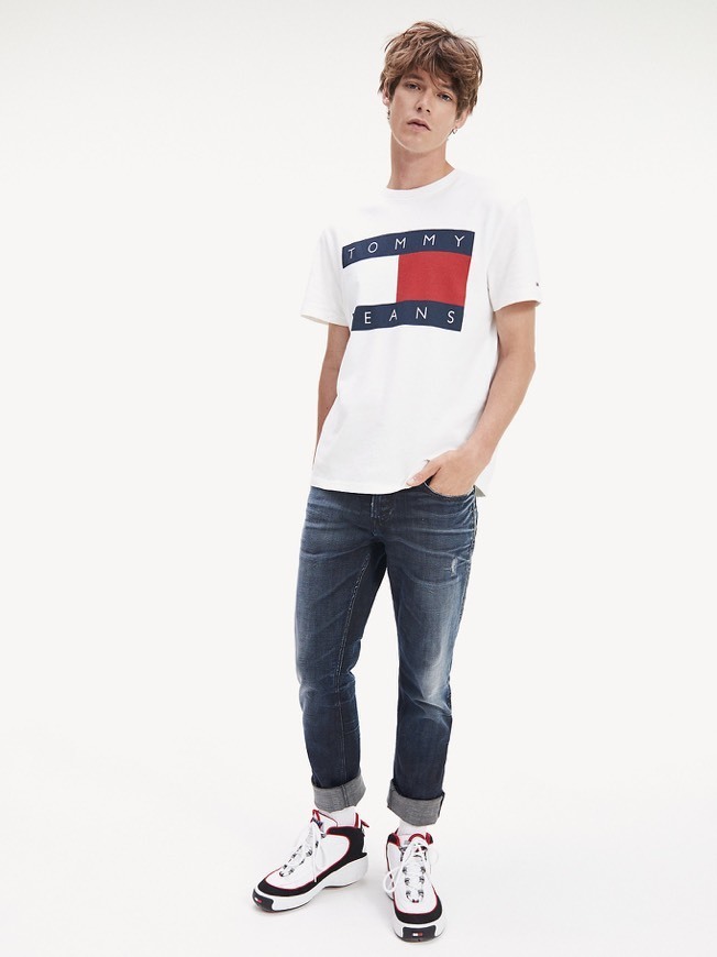 Fashion TOMMY HERITAGE FLAG T-SHIRT