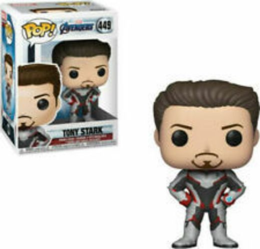 Funko- Pop Bobble: Avengers Endgame: Tony Stark Marvel Collectible Figure, Multicolor, Estándar