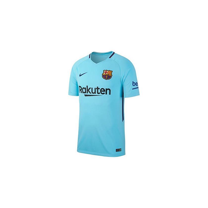 Fitness Nike 2017/18 FC Barcelona Stadium Away Camiseta de Manga Corta, Hombre, Azul