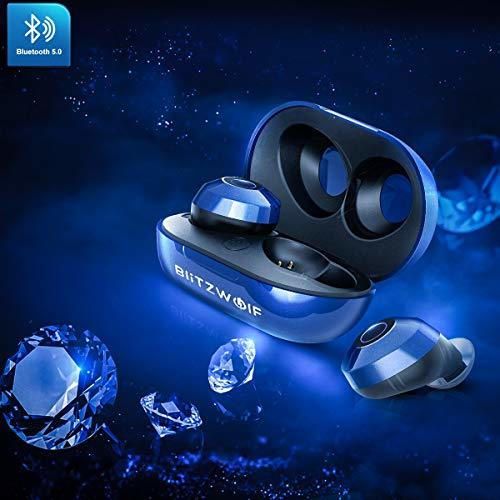 Auriculares Bluetooth, BlitzWolf Auriculares Inalámbricos Estéreo In-Ear Deportivos Bluetooth 5.0 con Caja