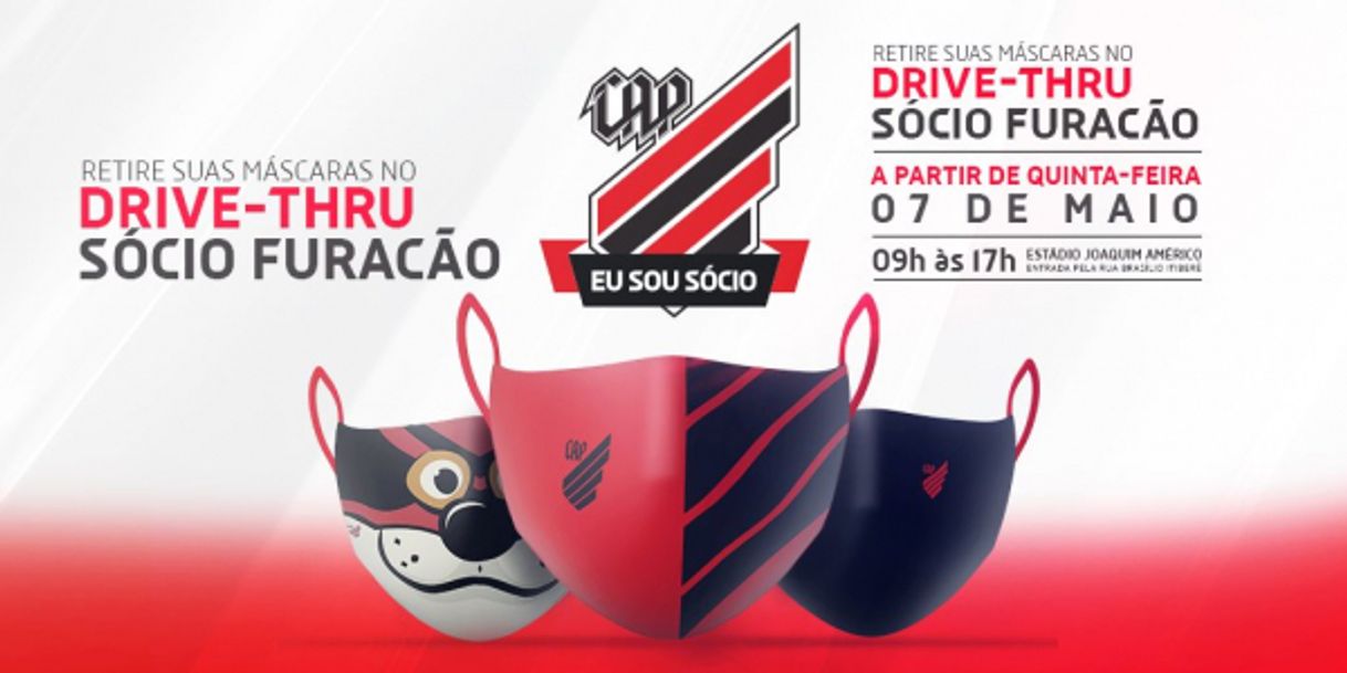 Fashion Athletico entrega máscaras personalizadas para sócios - Bem Paraná