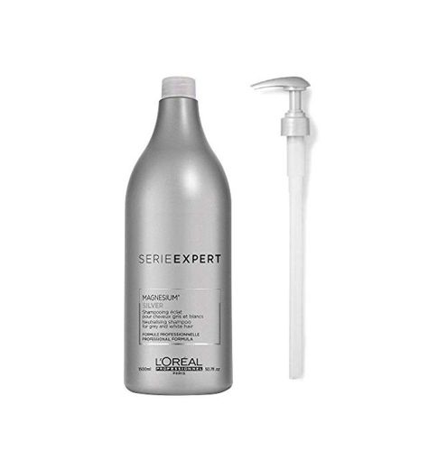 Serie Expert by L'Oreal Professional Silver Champu 1500ml y bombas.