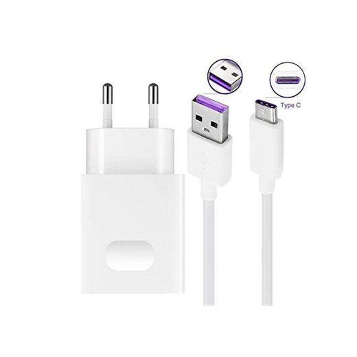 HUAWEI Cargador rápido Original HW-059200EHQ QuickCharge Cable de Carga Tipo C Compatible