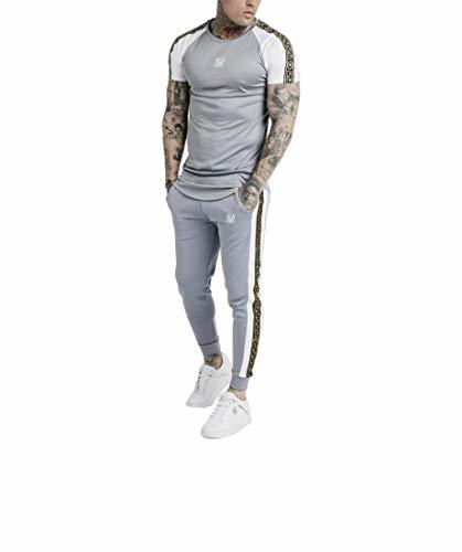 Product Sik Silk S/S Taped Contrast tee – Grey