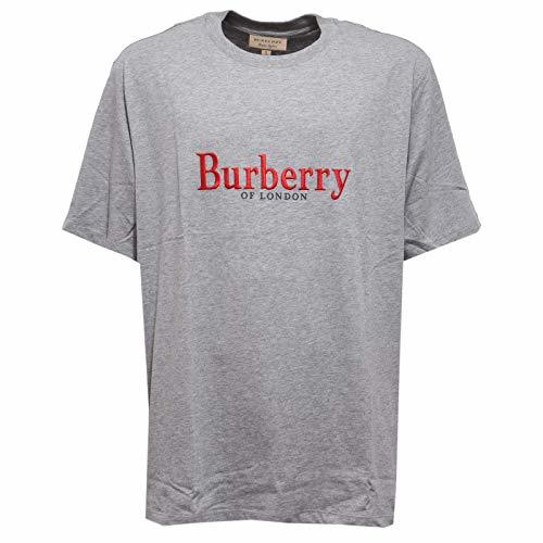 Social BURBERRY 2862AB Polo uomo Cotton Grey Melange t-Shirt Men [XL]