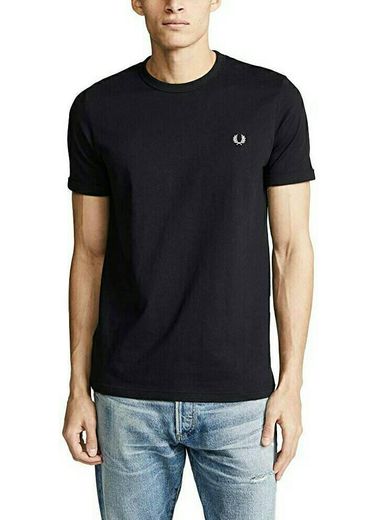 Fred Perry black t－shirt