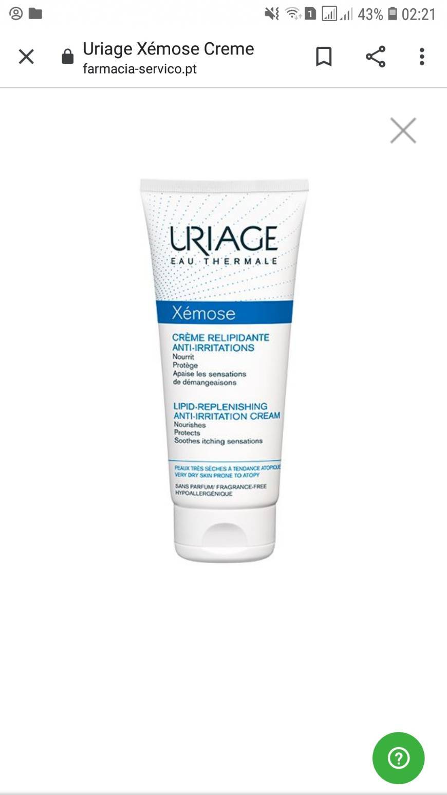 Producto Uriage Xêmose