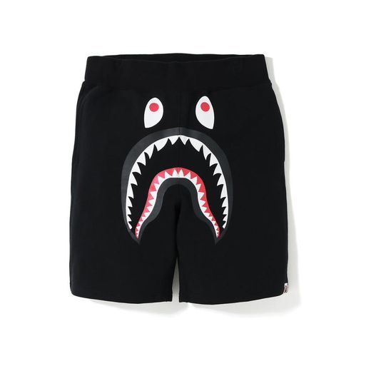 BAPE Shark Sweat Shorts Black/Purple