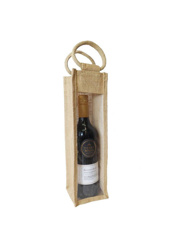 Product Yute Natural Botella De Vino Bolsa De Regalo Con Asas-Eco 