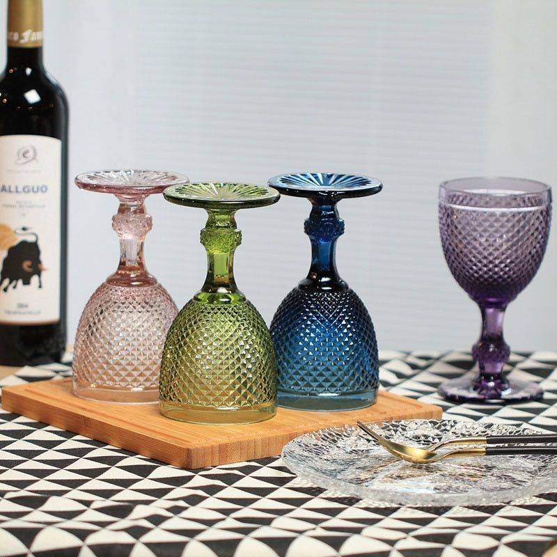 Producto Tazas de beber vino vidrio redondo Piña estilo cáliz eco