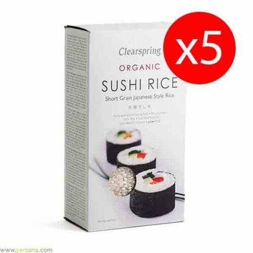 Products PACK 5 unds ARROZ ECOLOGICO PAR SUSHI 500 gr CLEARSPRING