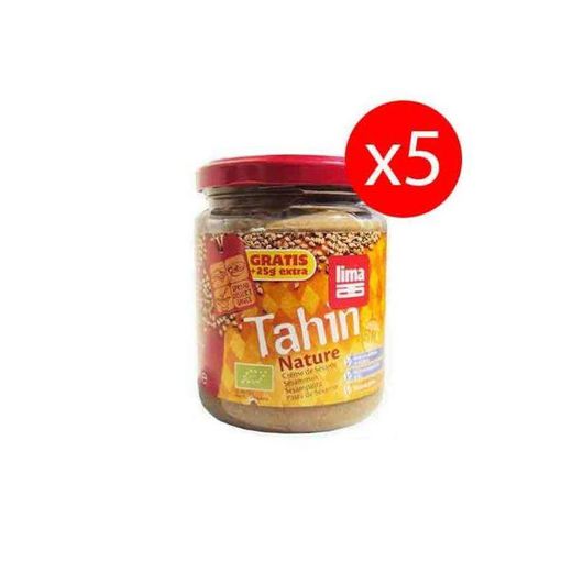 PACK 5 unds TAHIN ECOLOGICO SIN SAL NATURE 500 gr LIMA