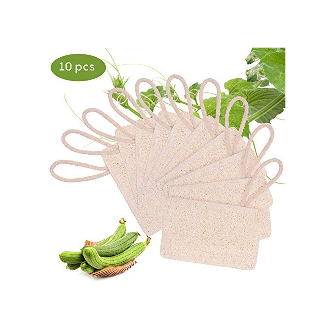 Productos 10 Piezas Loofah Esponja, Loofah Para Lavar Platos, Natural Esponja Estropajo, para