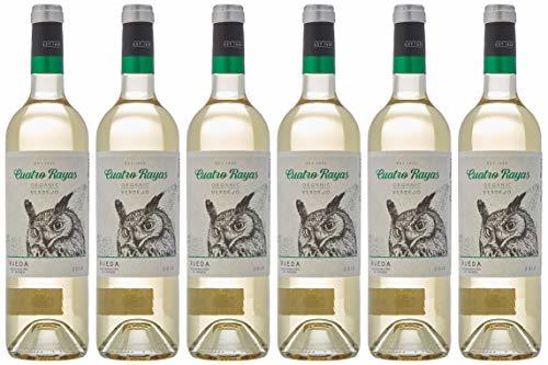 Lugares Cuatro Rayas Verdejo Ecológico - 6 Botellas de 750 ml - Total