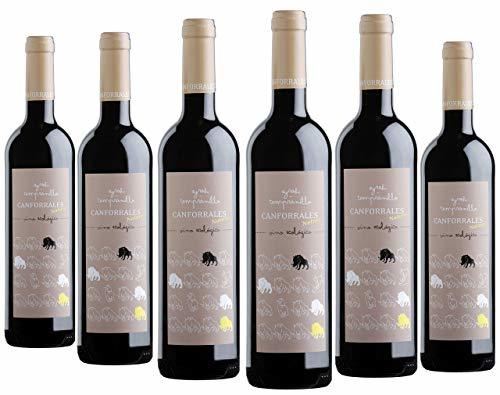 Places Canforrales Nature Tempranillo-Syrah Vino Ecológico - Paquete de 6 x 750 ml