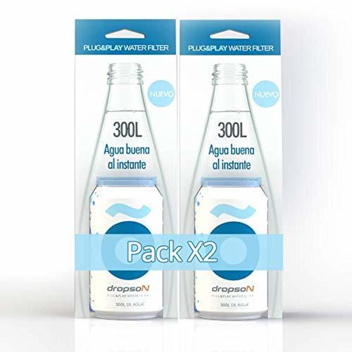 Places dropson Pack X2 Lata filtrante Filtro de Agua para Grifo