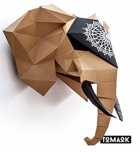 Lugares kit DIY PAPERCRAFT de Elefante pre-cortado NUEVO PUZZLE 3D MODERNO África montar