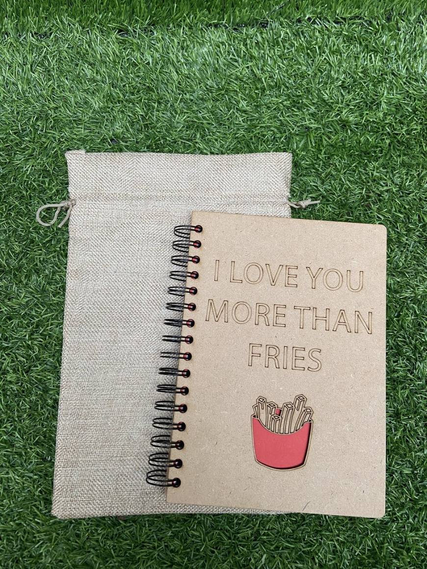 Products Cuaderno I Love You More Than Fries Notewood