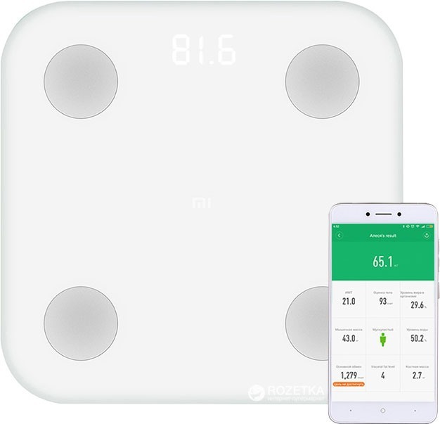 Fashion Balança Xiaomi Mi Body Composition Scale 2 Branca Bluetooth 