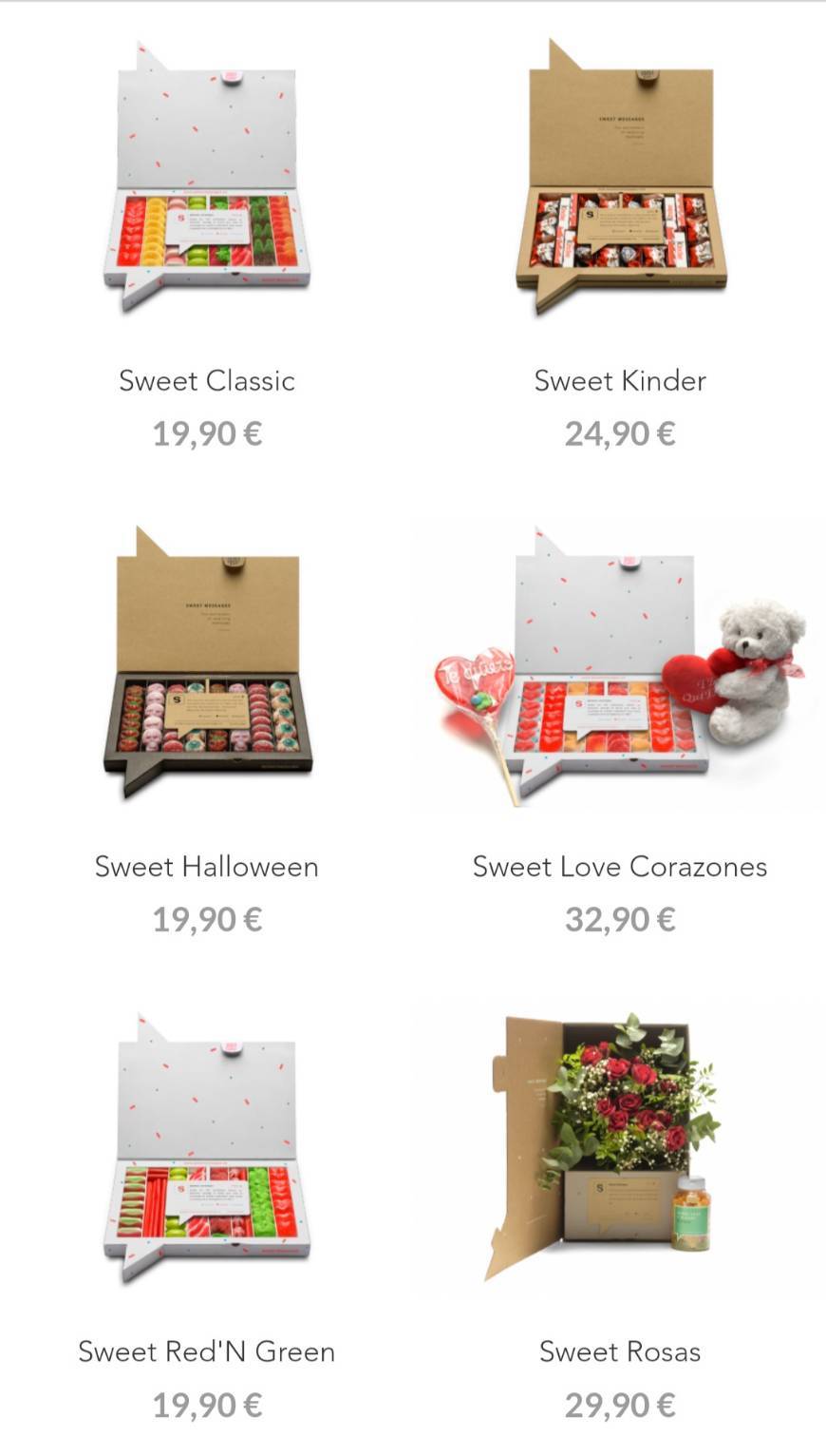 Product Sweet Messages