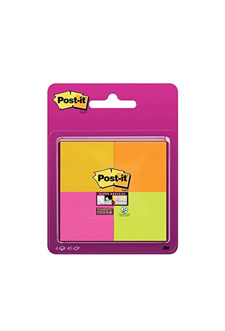 Social Post-It 6910SSS-YPOG-EU - Pack de 4 blocs de notas adhesivas, 47.6 x