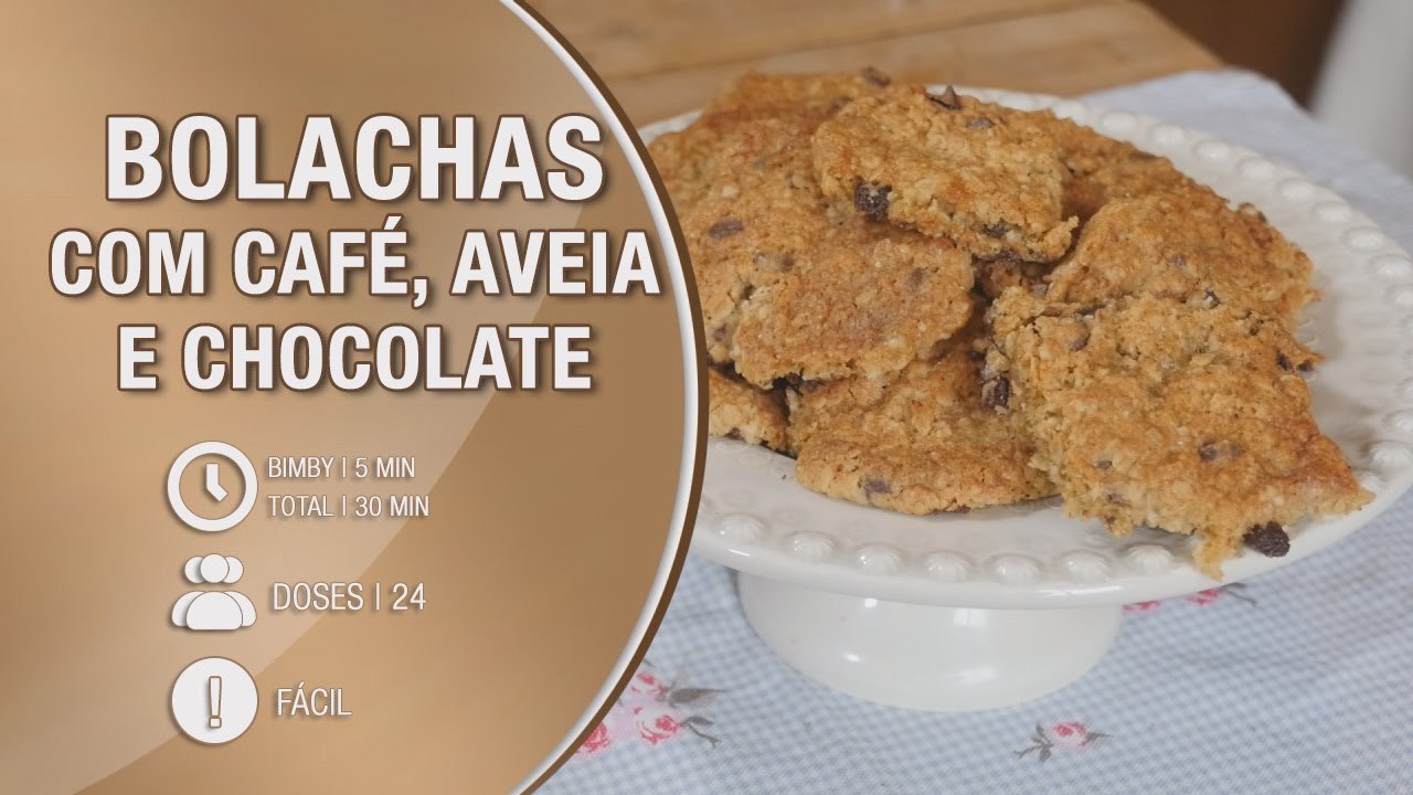 Serie Bolachas com cafe aveia e chocolate  bimby