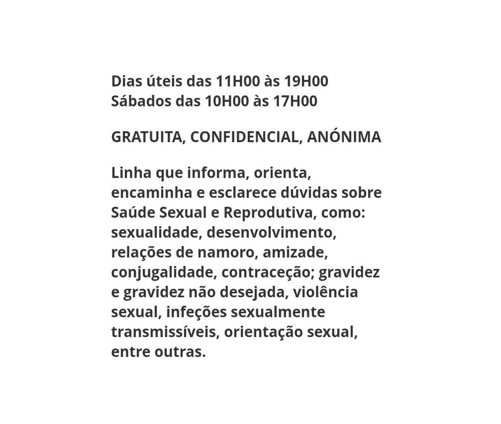 Producto Sexualidade em linha