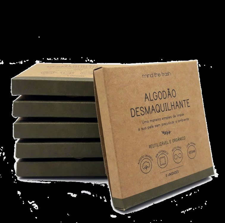 Producto Algodão Desmaquilhante Reutilizável 2 em 1

