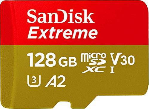 Cartão memória MicroSD SanDisk Extreme 128GB U3 V30 Class 10