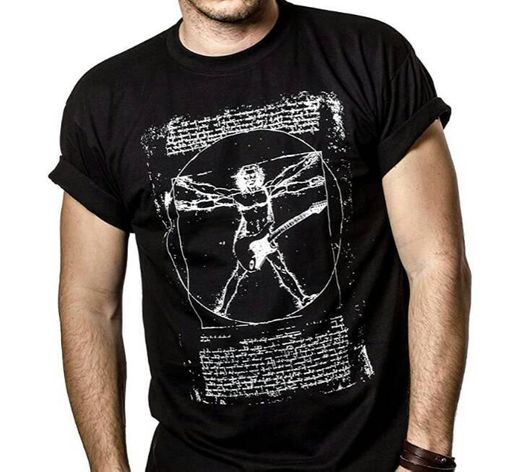 T-shirt Da Vinci Guitar Man