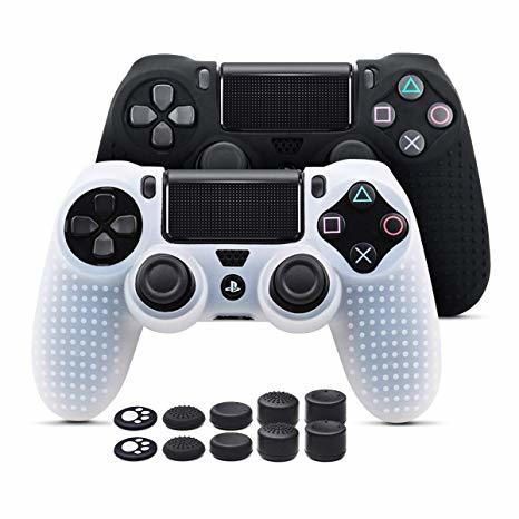 Fundas para Mando PS4/PS4 Pro/PS4 Slim Dualshock 4, Silicona Carcasa Protectora Antideslizante