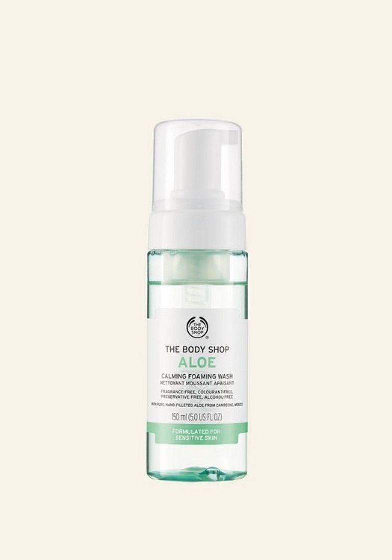 Social Espuma limpiadora calmante the body shop aloe