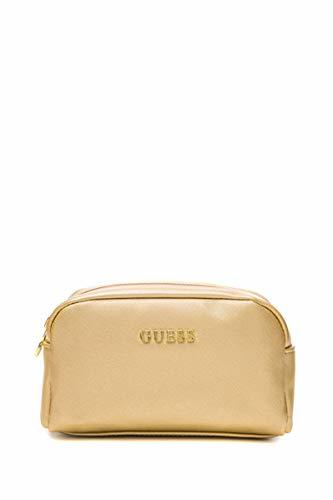 Social Guess Ariane Cosmetic Bag Women's 17.5Cm Gold