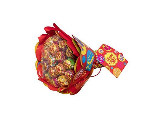 Chupa Chups Caramelo con Palo de Sabores Variados Flower Bouquet