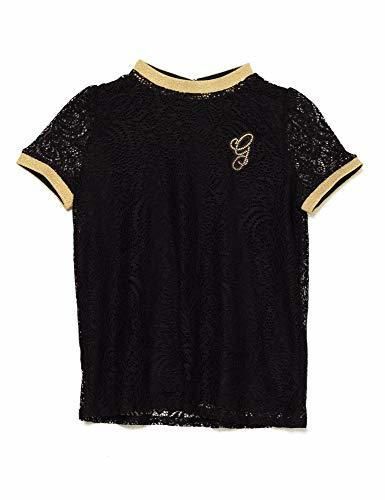 Guess Girls T-Shirt Lace Kids Black in Size 14 Years