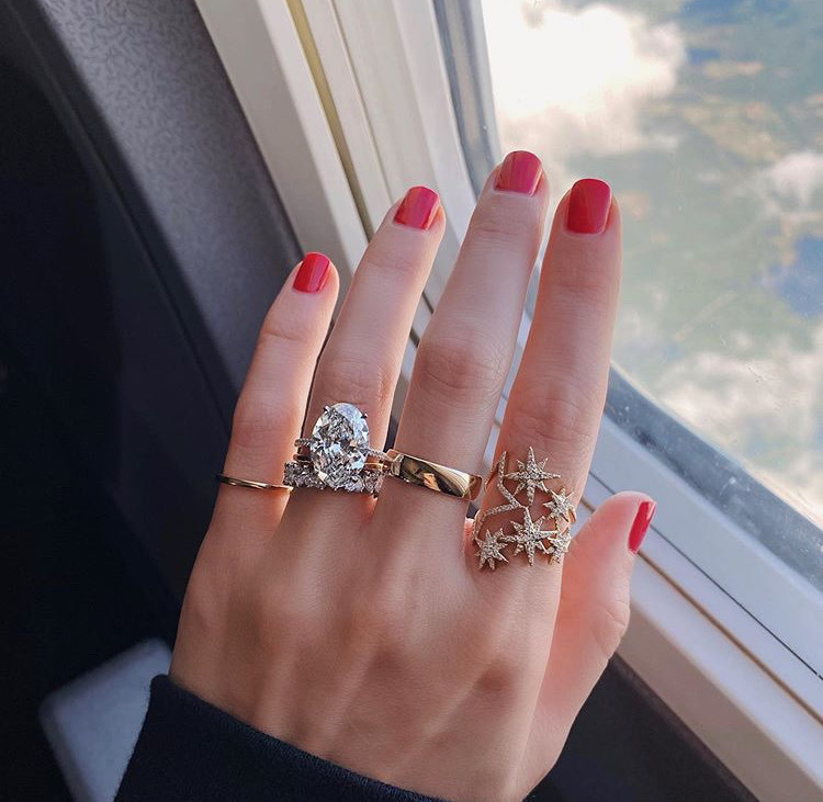 Social Starry Night Ring