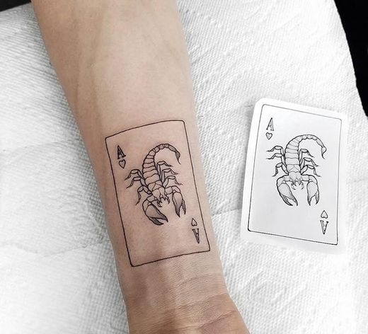 Tatto Carta Escorpião