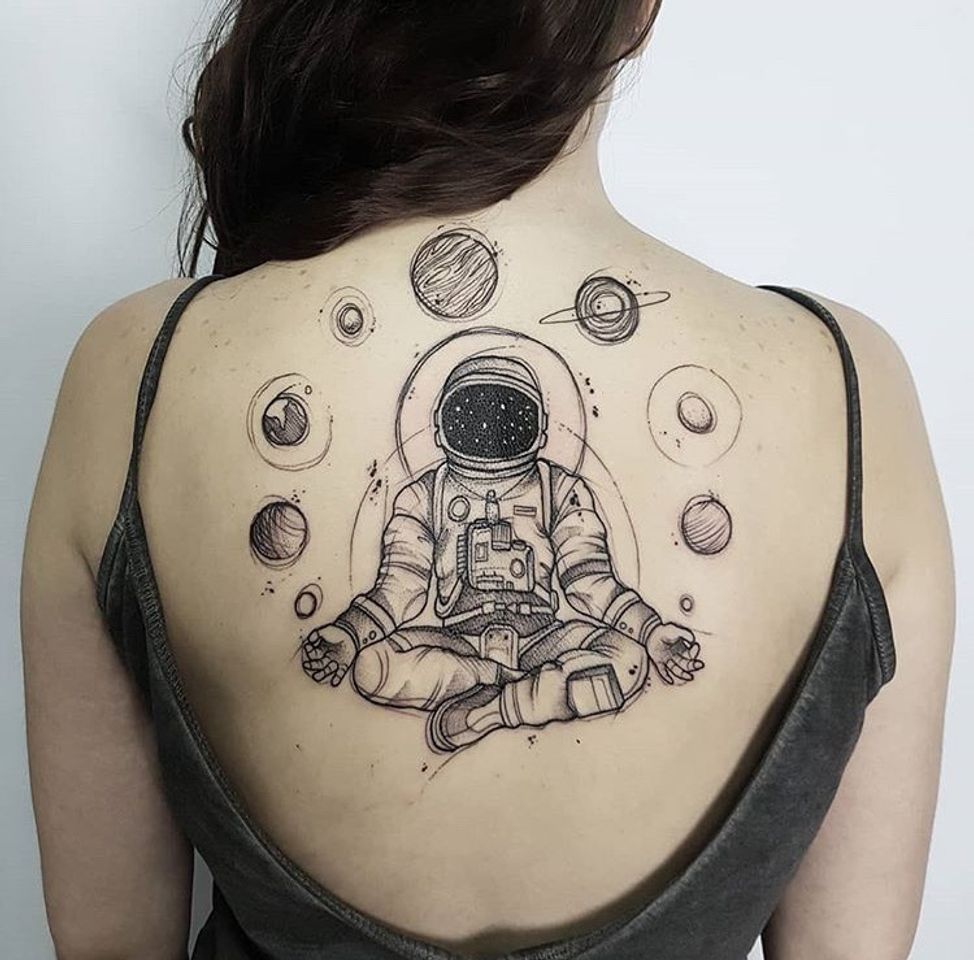 Fashion Tatto Astronauta