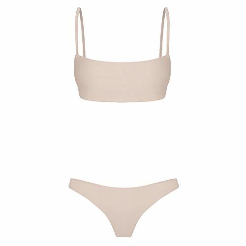 Fashion ASILAX& Brazilian Bikini Women Bandeau Bandage Bikini Set Push-Up Brazilian Swimwear Beachwear