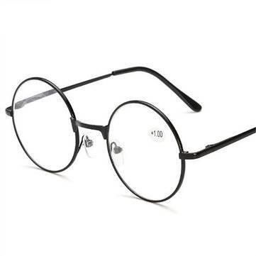 Flydo Retro Montura para Gafas de Vista Antiguas Visión Clara Glasses Cristal