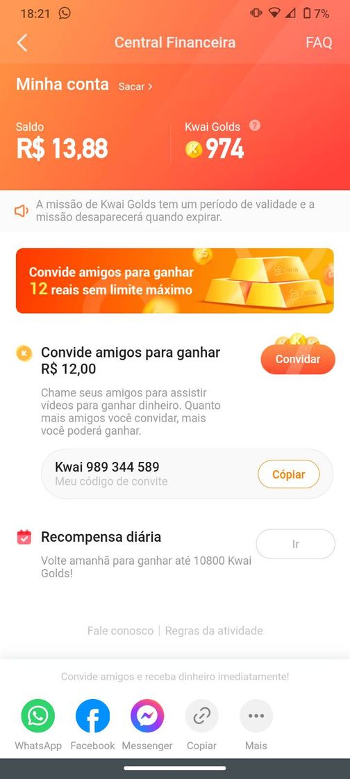 Fashion Usem meu código no kwai e vai  começar ganhando 