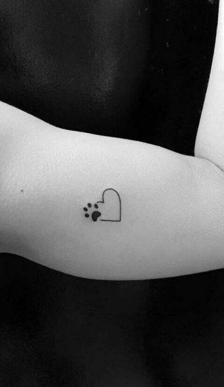 Fashion Cat paw tattoo