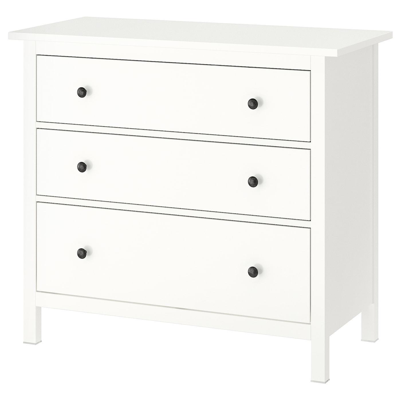 Social HEMNES Cómoda c/3 gavetas - branco - IKEA