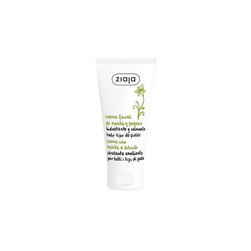 Product Crema hidratante de pepino y menta de Ziaja