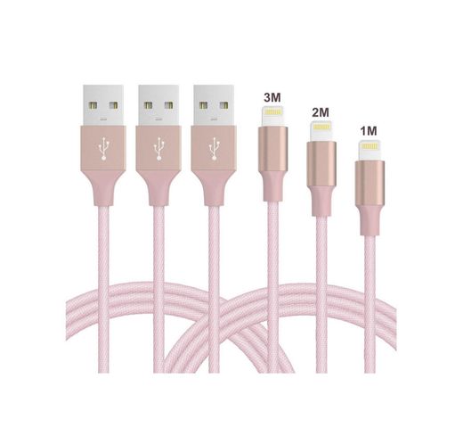 Cables iPhone rosas