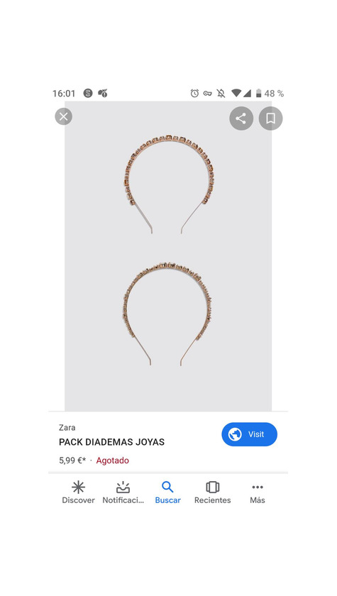 Product Diademas joya ZARA